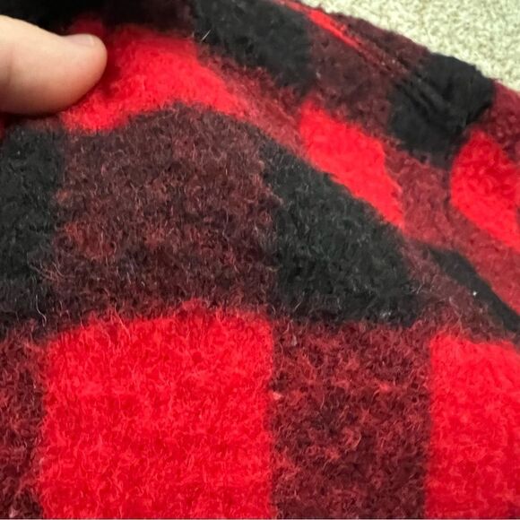 Vintage Fuzzy Minnesota Woolen Co mackinaw Wool buffalo Plaid Chore Jacket men's - Picture 5 of 6
